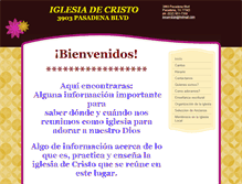 Tablet Screenshot of iglesiadecristopasadenatexas.com